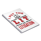 Ich verklagte das Gericht in einem Prozess Notizblock (Rechte Seite)