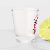 Ich verklagte das Gericht in einem Prozess Schnapsglas (Links)