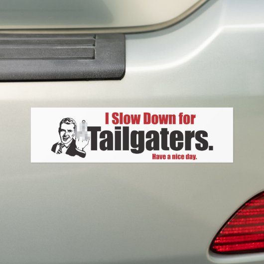 Ich verlangsame für tailgaters autoaufkleber (Auf Auto)