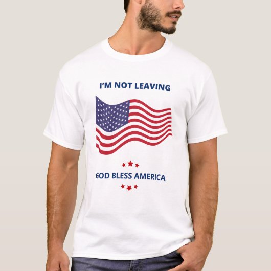 Ich Verlass nicht Gott segne Amerika Mens Tshirt U (Vorderseite)