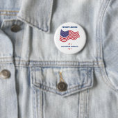 Ich verlasse Gott segne Amerika Button USA (Beispiel)