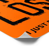 Ich verliere es nie Dirt Bike Motocross Plakatzeic Poster (Ecke)