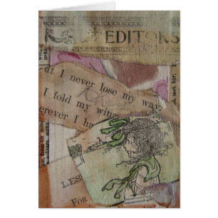 Ich verliere nie meine Mixed Media Collage