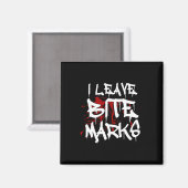 Ich Verließ Bite Marks Fun Halloween Vampire Blood Magnet (Vorderseite/Rückseite)