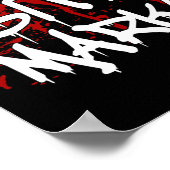 Ich Verließ Bite Marks Fun Halloween Vampire Blood Poster (Ecke)