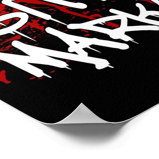 Ich Verließ Bite Marks Fun Halloween Vampire Blood Poster (Ecke)