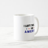 Ich Verließ die Links für Amerika Kaffeetasse (VorderseiteRechts)