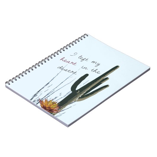 Ich verließ mein Herz im Notizbuch der Wüsten-| Notizblock (Linke Seite)