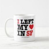 Ich verließ mein Herz Kaffeetasse (Links)