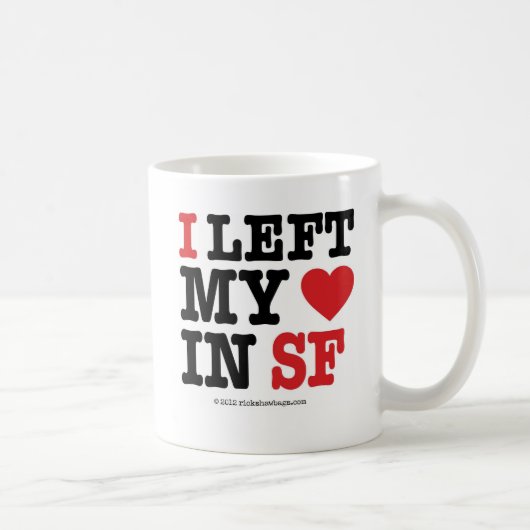 Ich verließ mein Herz Kaffeetasse (Rechts)