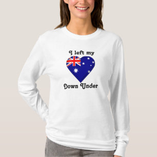 Ich verließ mein Herz unten darunter T-Shirt