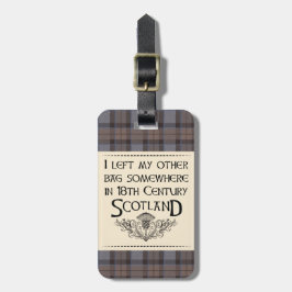 Ich verließ meine Tasche in Schottland Gepäckanhänger