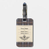 Ich verließ meine Tasche in Schottland Gepäckanhänger (Rückseite vertikal)