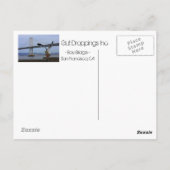 Ich verließ meinen Dung in San Francisco Postkarte (Rückseite)