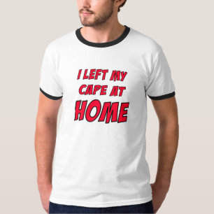 Ich verließ meinen Kap-zu Hause T - Shirt (rot)