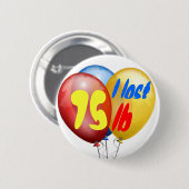 Ich verlor 75 Pfund Button (Vorne & Hinten)