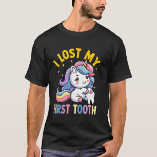 Ich verlor mein erstes Zahn Einhorn Zahnfee Geschi T-Shirt
