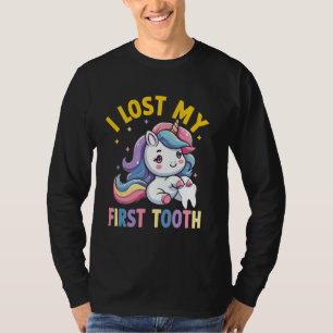 Ich verlor mein erstes Zahn Einhorn Zahnfee Geschi T-Shirt