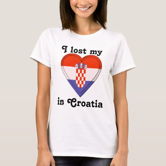 Ich verlor mein Herz in Kroatien T-Shirt (Vorderseite)