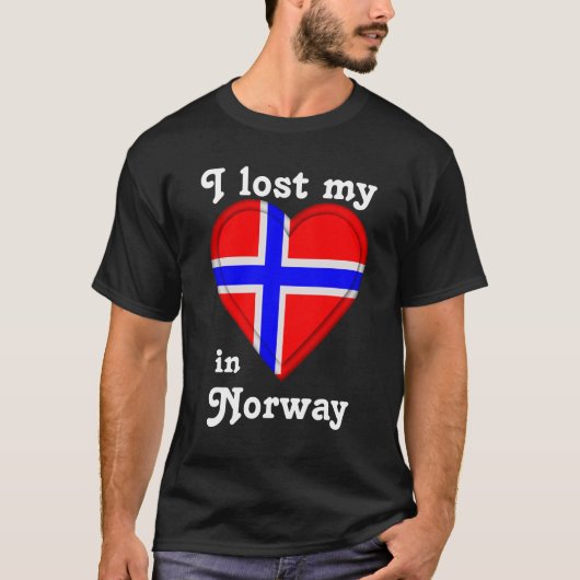 Ich verlor mein Herz in Norwegen T-Shirt (Vorderseite)