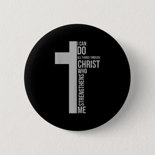 Ich vermag alles durch Christus, der mich stärkt Button (Vorderseite)
