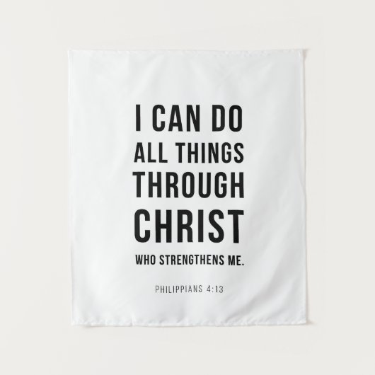 Ich vermag alles Philipper 4:13 Wandteppich (Vorderseite)