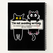 Ich vermeide es nicht zu schreiben: Schriftsteller Notizblock (Rückseite)