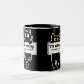 Ich vermeide es nicht zu schreiben: Schriftsteller Zweifarbige Tasse (Mittel)