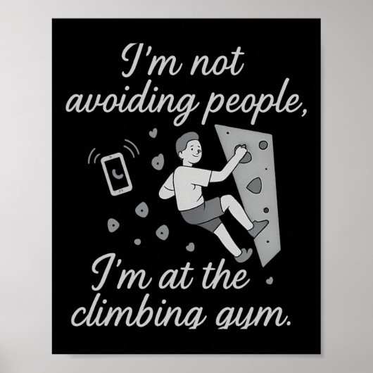 Ich vermeide Leute im Klettergym Script nicht  Poster (Vorne)