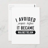 Ich vermeide Menschen Postkarte (Vorne/Hinten)