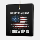 Ich vermisse das Amerika, das ich in der amerikani Keramikornament (Links)