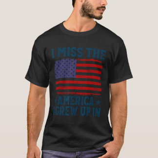 Ich vermisse das Amerika, in dem ich im amerikanis T-Shirt