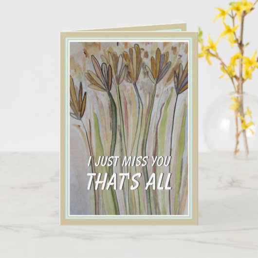 Ich vermisse, dass du dir denkst - Feld der wilden Karte (Gelbe Blume)