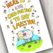 Ich vermisse deine Grußkarte Dankeskarte