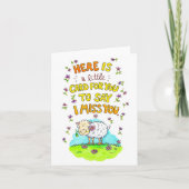 Ich vermisse deine Grußkarte Dankeskarte (Vorderseite)