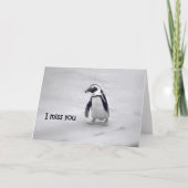 Ich vermisse deine Grußkarte Karte (Vorderseite)