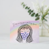 Ich vermisse deine lächelnde Postkarte (Stehend Vorderseite)