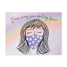 Ich vermisse deine lächelnde Postkarte