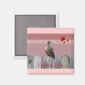 Ich vermisse deine Liebe Dove Magnet (Vorderseite/Rückseite)