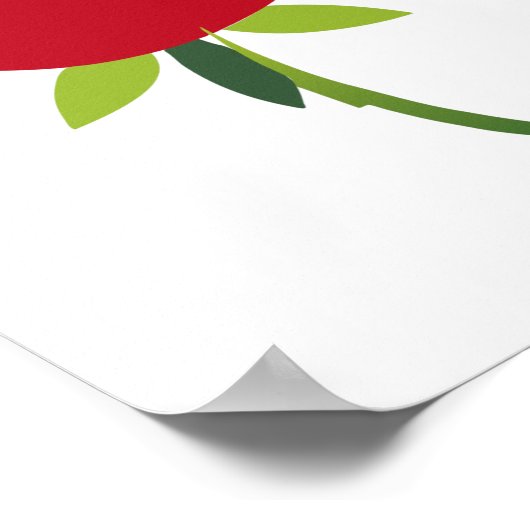 Ich vermisse deine Mama, ich Liebe dir Mama mit Ro Poster (Ecke)