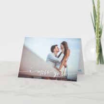 Ich vermisse deine Personalisierte Fotokarte