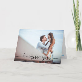 Ich vermisse deine Personalisierte Fotokarte Karte