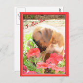 Ich vermisse deine Postkarte (Vorne/Hinten)