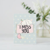 Ich vermisse deine Postkarte (Stehend Vorderseite)