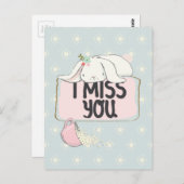 Ich vermisse deine Postkarte (Vorne/Hinten)