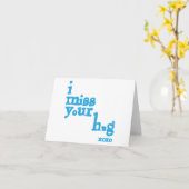 Ich vermisse deinen Umarmung Karte (Gelbe Blume)