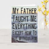 Ich vermisse deinen Vater Karte (Gelbe Blume)