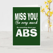 Ich vermisse dich, aber nicht deine Abse Karte (Gelbe Blume)