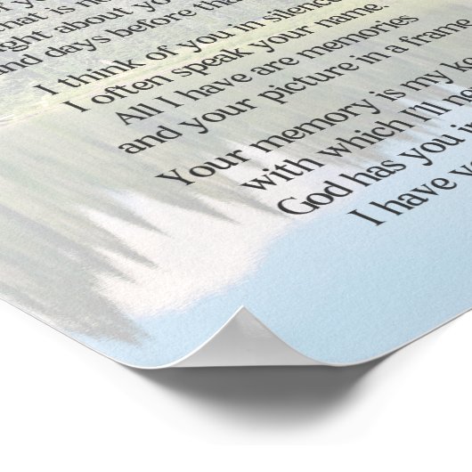 Ich vermisse dich als besten Freund Poster (Ecke)