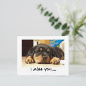 Ich vermisse dich auf Postkarte (Stehend Vorderseite)
